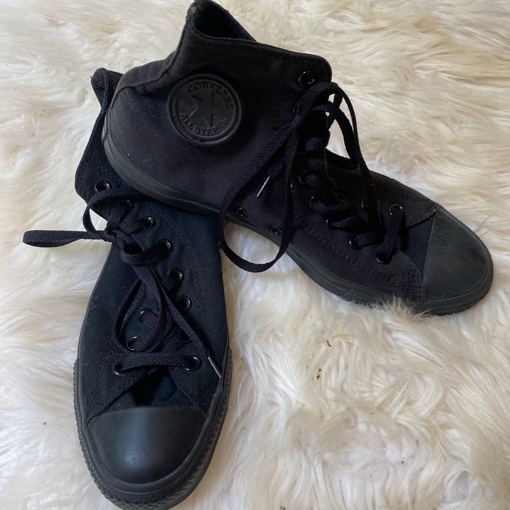 Men’s All Black High Top Converse